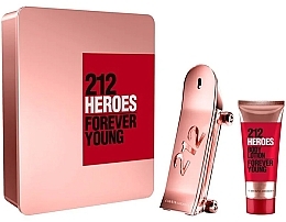 Fragrances, Perfumes, Cosmetics Carolina Herrera 212 Heroes For Her - Set (edp/80ml + b/lot/100ml)