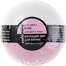 Fragrances, Perfumes, Cosmetics Fizzy Bath Bomb "Lavender & Peach" - Cafe Mimi Bubble Ball Bath