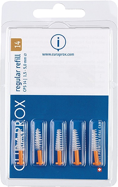 Interdental Brush Set 'CPS 14B' Regular Refill, 1.5-5 mm - Curaprox — photo N1