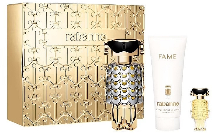 Paco Rabanne Fame - Set (edp/80ml+b/lot/100ml+edp/mini/4ml) — photo N1