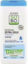 Ultra-Soft Shower Gel 'Aloe Vera' - So'Bio Etic Extra Gentle Aloe Vera Body Wash — photo N1