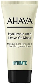 Hyaluronic Acid Face Mask, does not require rinsing - Ahava Hyaluronic Acid Leave On Mask (mini) — photo N1