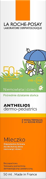 Sun Milk SPF50+ for Sensitive Babies Skin - La Roche-Posay Anthelios Kids SPF 50+ Dermo Pediatrics Mexoryl 100 ml — photo N7