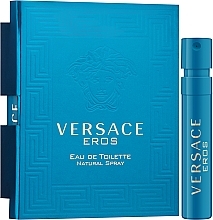 GIFT! Versace Eros - Eau de Toilette (sample) — photo N1