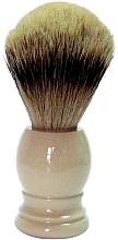 Shaving Brush, ivory - Golddachs Shaving Brush Silver Tip Badger Resin Ivory — photo N1