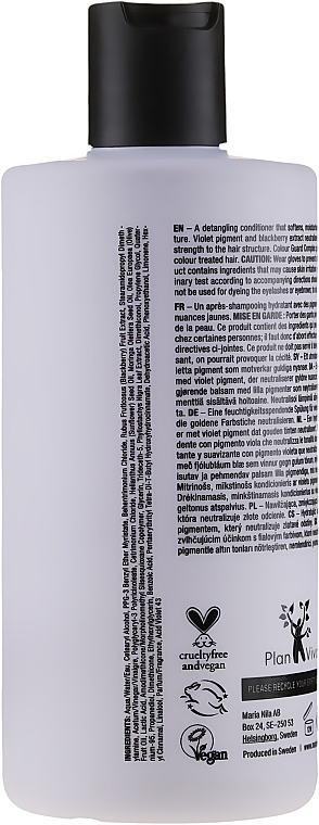 Anti-Yellow Conditioner for Colored Hair - Maria Nila Sheer Silver Conditioner — photo N3