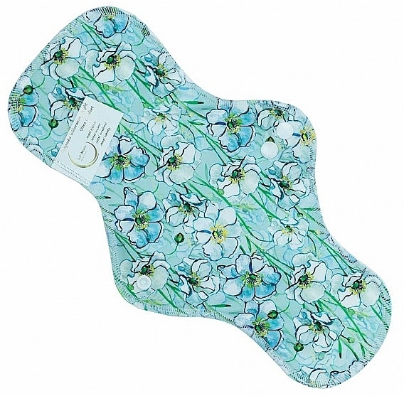 Reusable Cotton Daily Liner, green peony - Soft Moon Ultra Comfort Night — photo N8