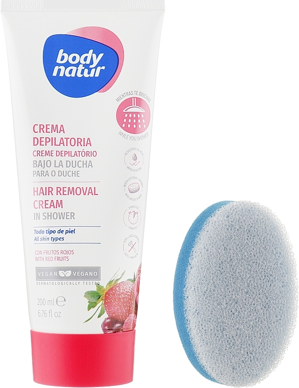 Shower Depilation Cream - Body Natur In-Shower Hair Removal Cream — photo N1
