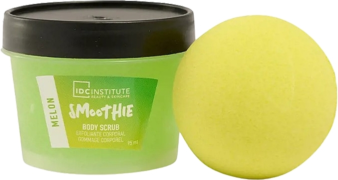 Set - IDC Institute Smoothie Mini Bath Melon Set (scrub/95ml + frizz/bomb/95g) — photo N3