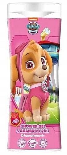 Shower Gel & Shampoo 'Sky' - Nickelodeon Paw Patrol 2in1 Shower Gel & Shampoo Skye Strawberry — photo N1