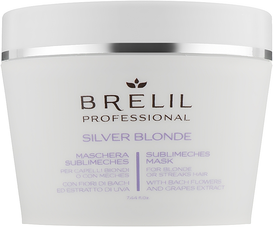 Anti-Yellow Mask - Brelil Silver Blonde Sublimeches Mask — photo N1