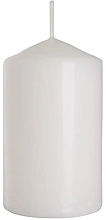 Cylindrical Candle 60x100 mm, white - Bispol — photo N1