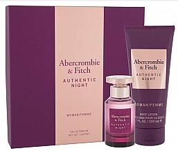 Fragrances, Perfumes, Cosmetics Abercrombie & Fitch Authentic Night - Set (edp/50ml + b/lot/200ml) 