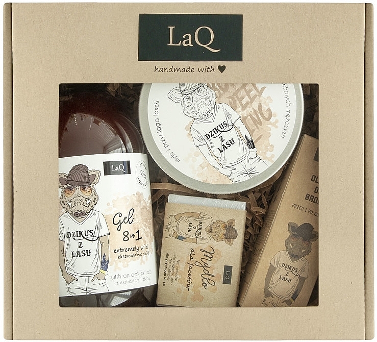 Set - Laq Set Wild From The Forest (sh/gel/500ml + peel/200ml + soap/85ml + b/oil/30ml) — photo N1