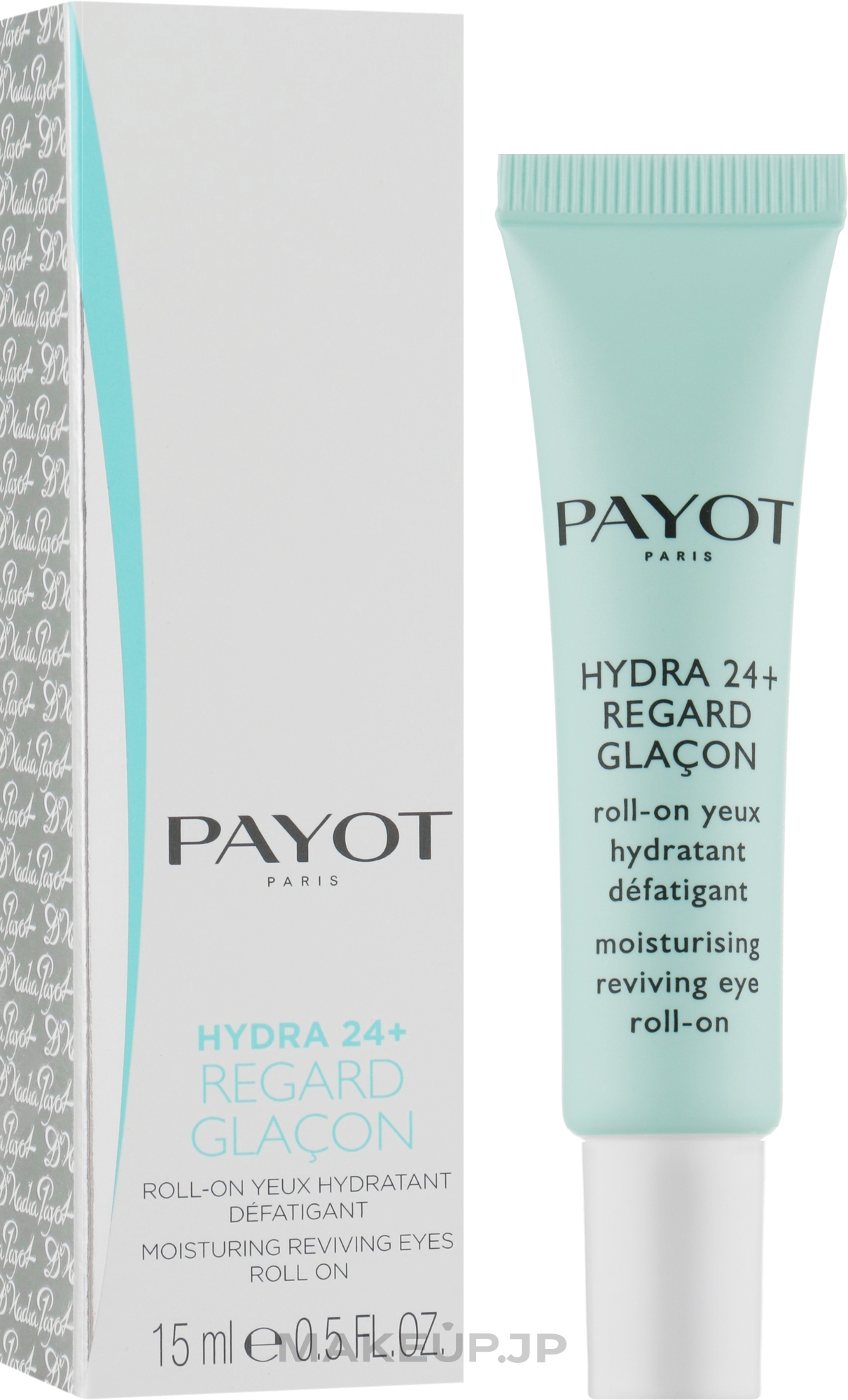 Moisturizing Eye Gel - Payot Hydra 24+ Regard Glacon Moisturising Anti-Fatigue Eye Roll-On — photo 15 ml