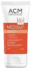 Fragrances, Perfumes, Cosmetics Mattifying Gel SPF 50+ - ACM Laboratoires Medisun Matifying Gel SPF50+