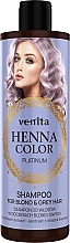 Fragrances, Perfumes, Cosmetics Cornflower Shampoo for Light and Grey Hair - Venita Henna Color Shampoo Platinum