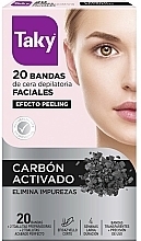 Carcoal Facial Wax Strips - Taky Activated Carbon Facial Wax Strips — photo N1
