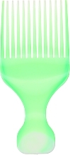 Hair Comb "Afro", 60403, green - Top Choice — photo N1