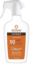 Fragrances, Perfumes, Cosmetics Sunscreen Milk Spray - Ecran Sunnique Protective Milk SPF50