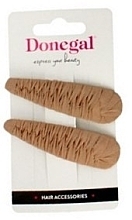 Fragrances, Perfumes, Cosmetics Hair Clips, 2 pcs, FA-5673, beige - Donegal