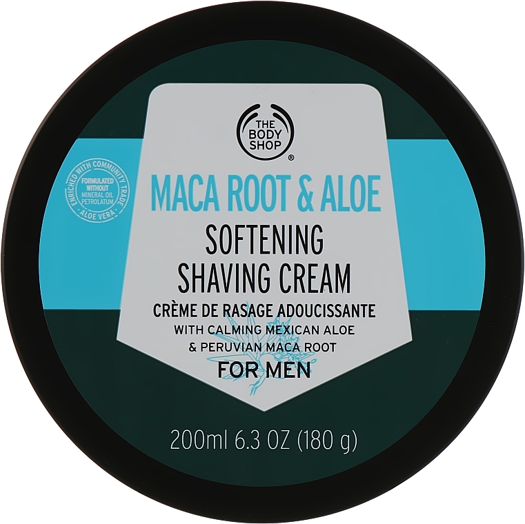 Maca Root & Aloe Shaving Cream - The Body Shop Maca Root & Aloe Softening Shaving Cream For Men — photo N4