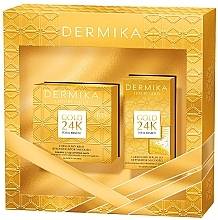 Fragrances, Perfumes, Cosmetics Set - Dermika Luxury Gold 24k Total Benefit (f/cr/50 ml + f/ser/60 g)