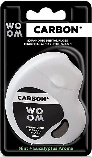 Dental Floss with Mint & Eucalyptus Flavor, 30 m - Woom Carbon+ Expanding Floss — photo N4