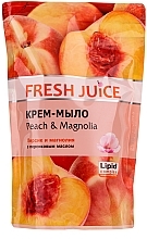 Peach Oil Cream Soap "Peach & Magnolia" - Fresh Juice Peach & Magnolia (refill) — photo N1