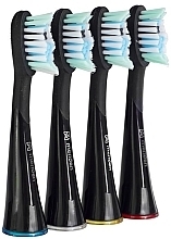 Toothbrush Heads, 4 pcs, black - Meriden Professional Dual Action Whitening Black — photo N1