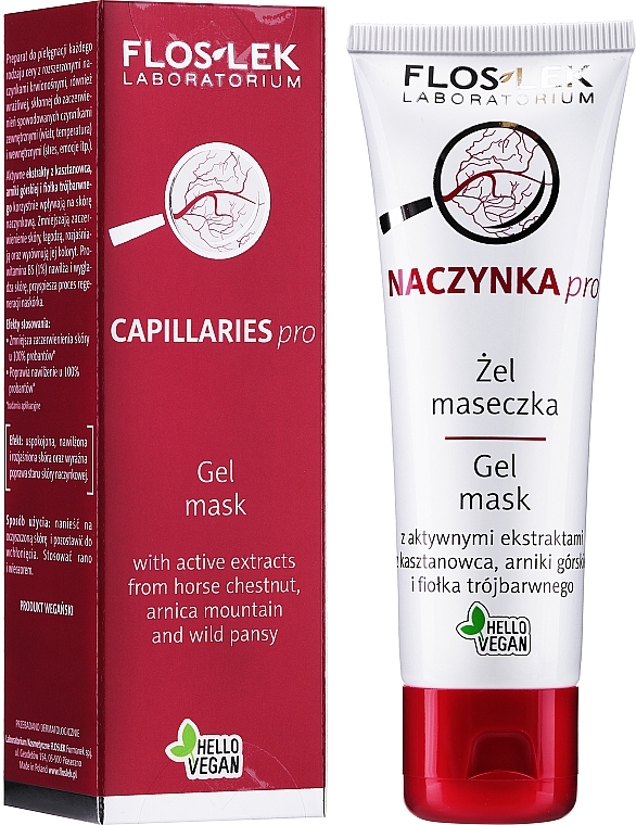 Gel Mask For Face - FlosLek Dilated Capillaries Gel Mask — photo N2