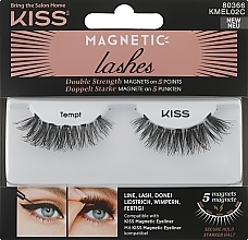 Fragrances, Perfumes, Cosmetics Magnet False Lashes - Kiss Magnetic Lashes Double Strength KMEL 02 Tempt