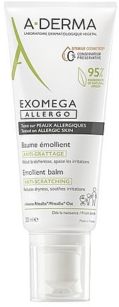 Softening Anti-Itching Balm - A-Derma Exomega Allergo Emollient Balm Anti-Scratching — photo N1