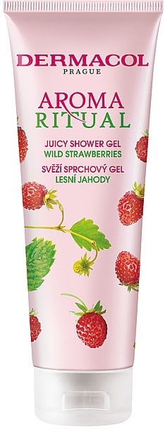 Wild Strawberry Shower Gel - Dermacol Aroma Ritual Wild Strawberries Juicy Shower Gel — photo N1