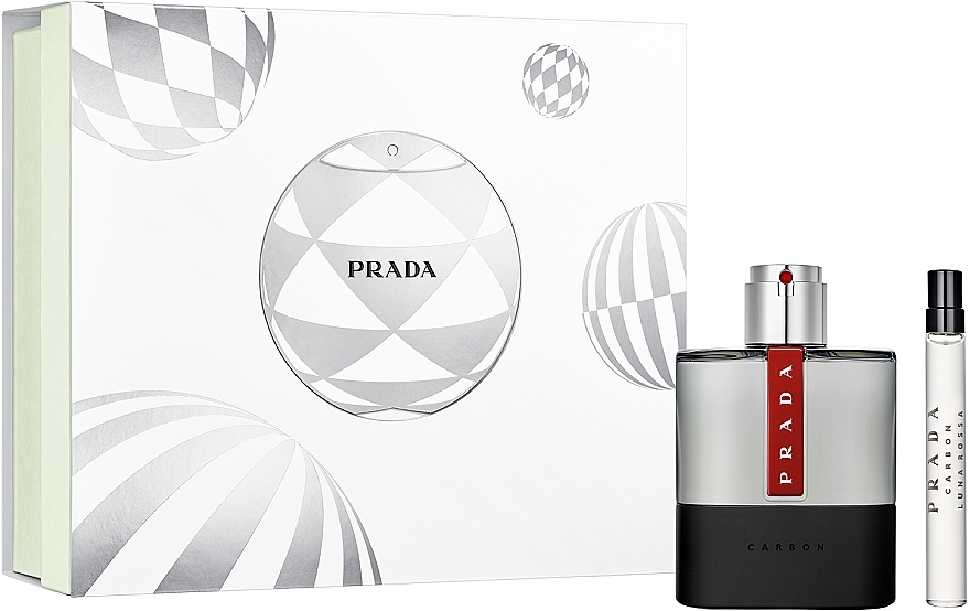 Prada Luna Rossa Carbon - Set (edt/100ml + edt/10ml) — photo N1