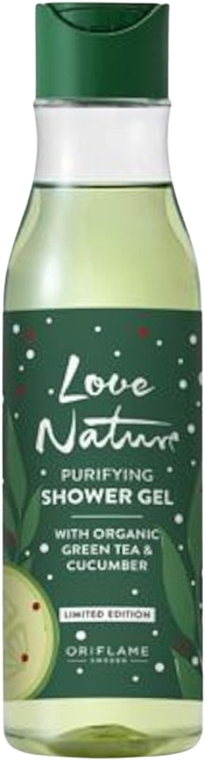 Purifying Shower Gel with Organic Green Tea & Cucumber - Oriflame Love Nature Purifying Shower Gel — photo N1