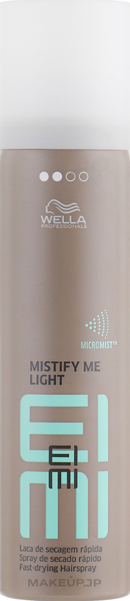 Light Hold Hair Spray - Wella Professionals Eimi Mistify Me Light Hairspray — photo 75 ml