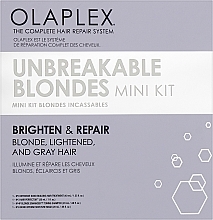 Fragrances, Perfumes, Cosmetics Set - Olaplex Unbeakable Blondes Mini Kit (elixir/40ml + elixir/30ml + shm/20ml + mask/20ml)