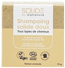 Almond Shampoo Bar - Alphanova Solide Gentle Solid Shampoo Almond Perfume Organic — photo N1