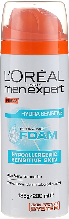 Shaving Foam for Sensitive Skin - L'Oreal Paris Men Expert — photo N1