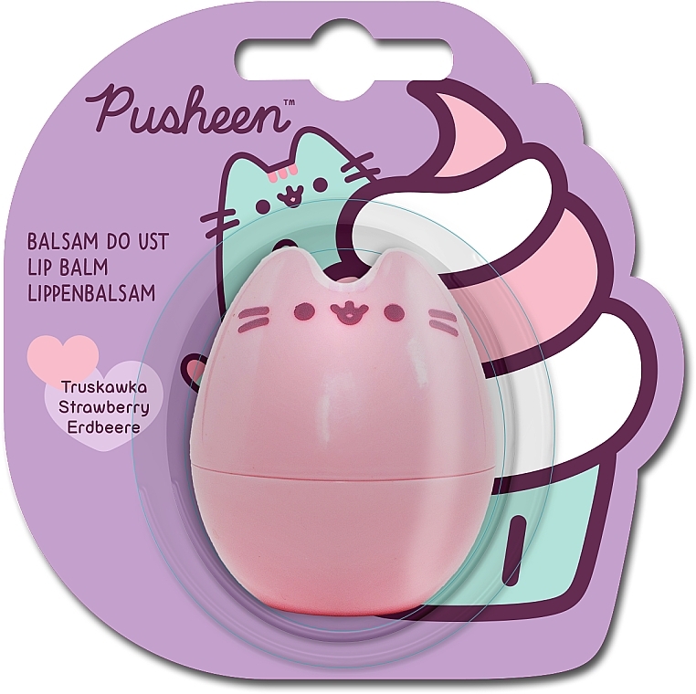 Strawberry Scented Lip Balm - Pusheen — photo N2