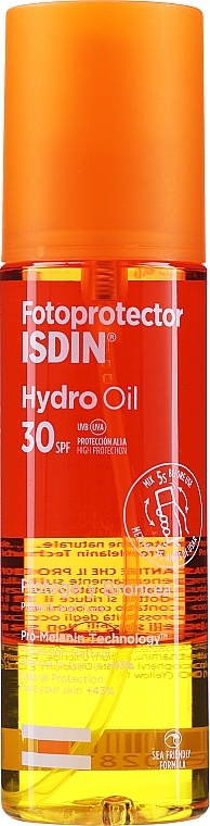 Sun-protecting 2Phase Body Oil - Isdin Fotoprotector Hydro Oil SPF 30+ — photo N4