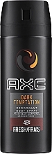 Fragrances, Perfumes, Cosmetics Men Antiperspirant Spray "Dark Temptation" - Axe Deodorant Bodyspray Dark Temptation