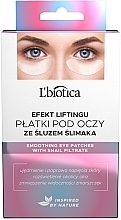 Eye Pillows with Rejuvenating Snail Mucin - L'biotica Hydrogel Eye Pads With Snail Slime Rejuvenating — photo N1