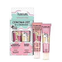 Fragrances, Perfumes, Cosmetics Set - Floslek Lip Renewal In 2 Steps (lip/scrub/14g + lip/mask/14g)