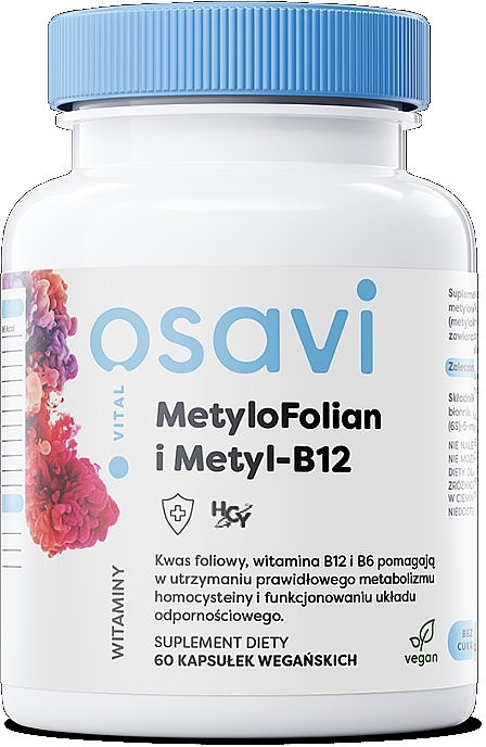 Metylofolian + Metyl B12 Capsules - Osavi MetyloFolian + Metyl B12 — photo N1