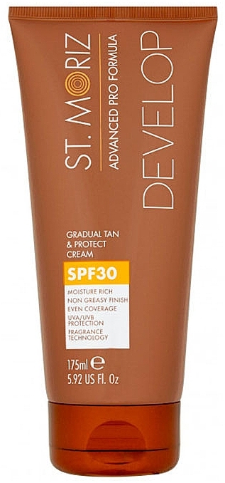 Gradual Tan Effect Cream - St. Moriz Advanced Pro Formula Gradual Tan & Protect Cream SPF30 — photo N1