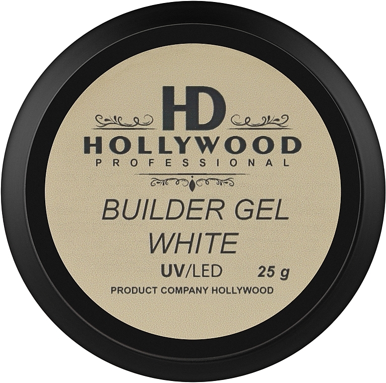 Nail Builder Gel - HD Hollywood White Builder Gel — photo N1