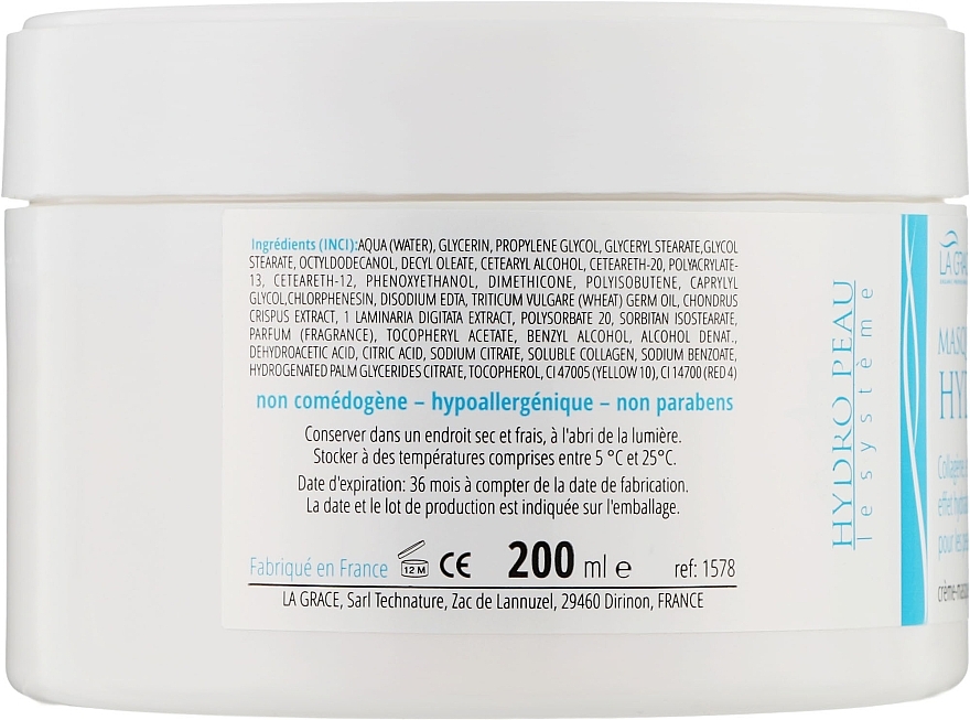 Hydro Comfort Face Mask with Collagen & Marine Minerals - La Grace Hydro Comfort Mask — photo N4