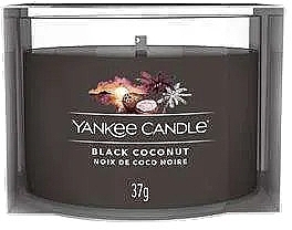 Scented Candle in Glass 'Black Coconut' - Yankee Candle Black Coconut (mini size) — photo N1